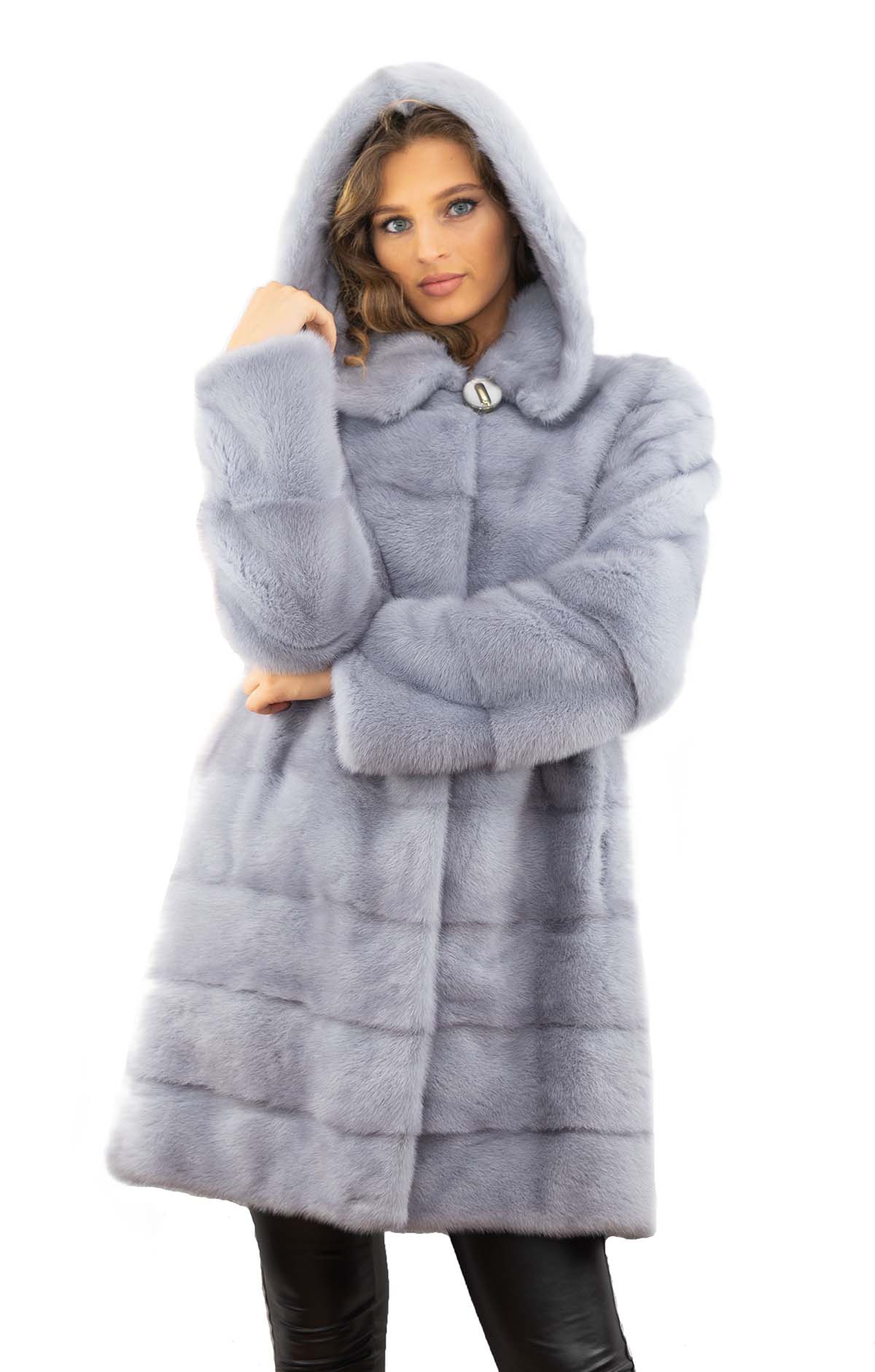 Felljacke Fellmantel Nerzjacke Echtfell Nerz Realfur Mink
