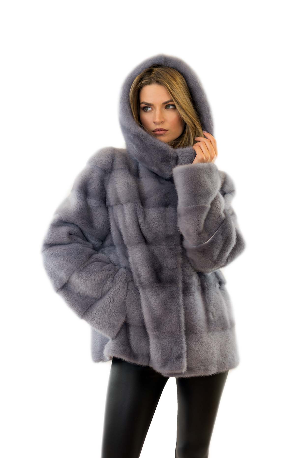 Fell Jacke Felljacke aus Nerz Pelzmantel Pelzjacke Pelz Mantel aus Nerz