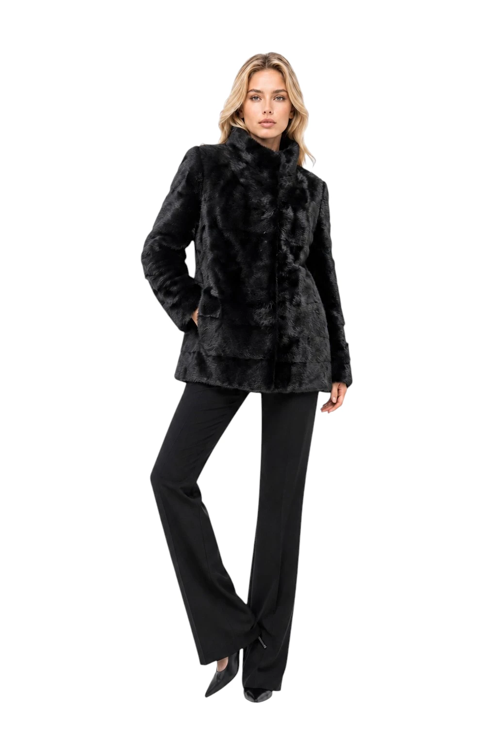 Kurze Damen Nerzjacke Josefine aus echtem Nerzfell