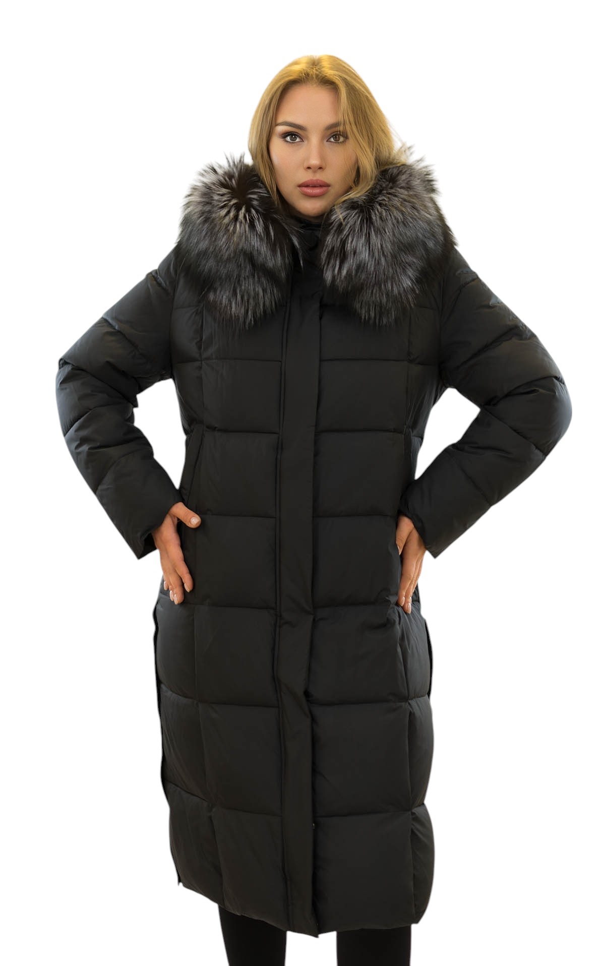 Wetterfester Wintermantel mit Echtpelz von Pelzchen