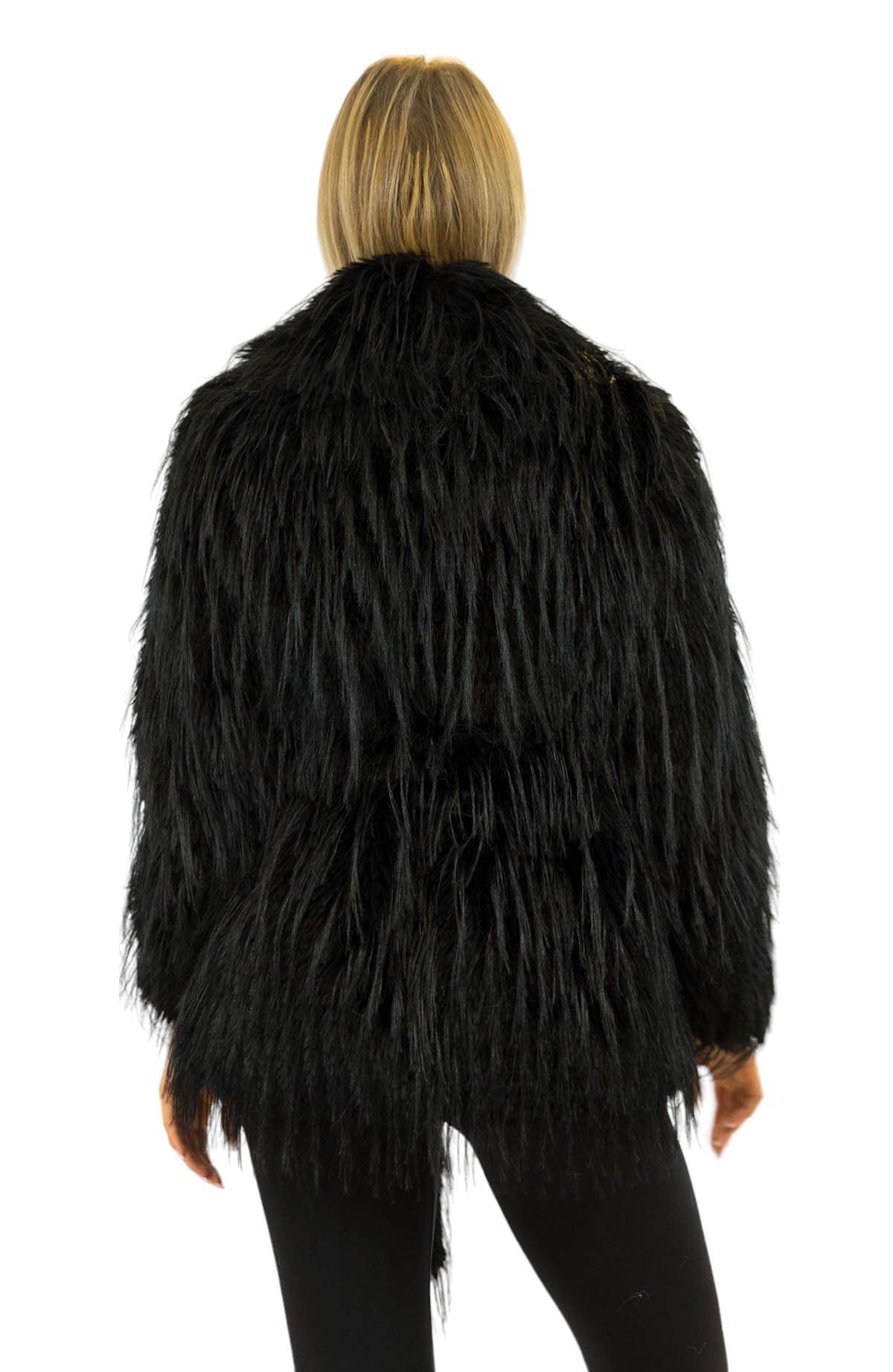Pelzjacke Kunstfell Webpelz Jacke Fauxfur Kunstpelz Winterjacke