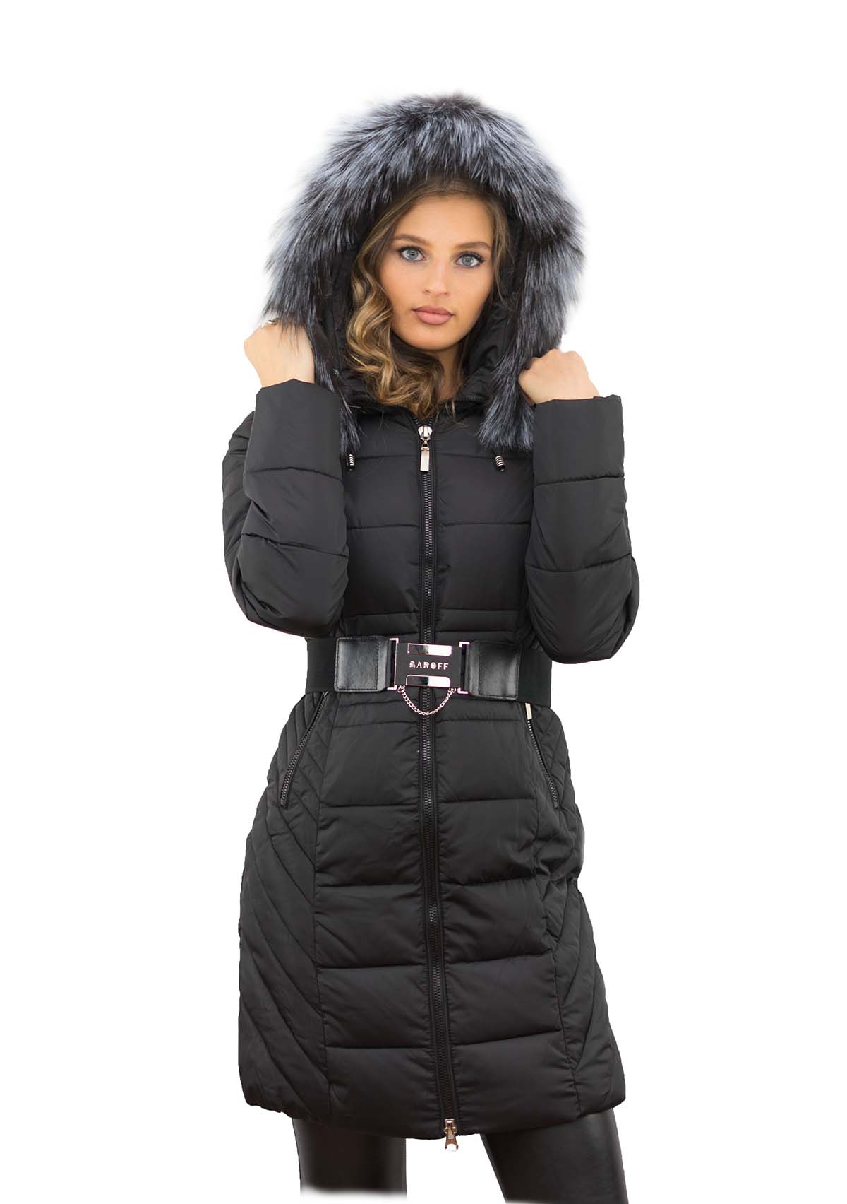 Wintermantel Lora von Pelzchen Mode mit Echtfell Kragen