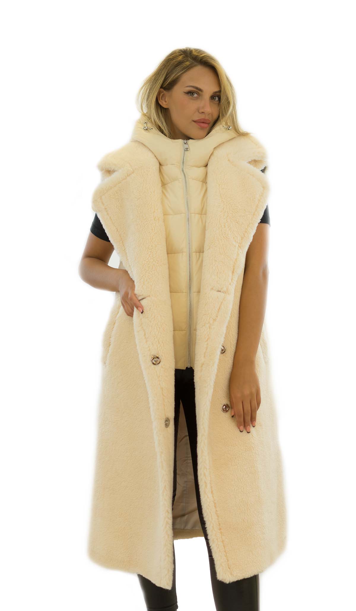Wollmantel Woolcoat Teddybear Mantel Wintermantel 100 % Wolle
