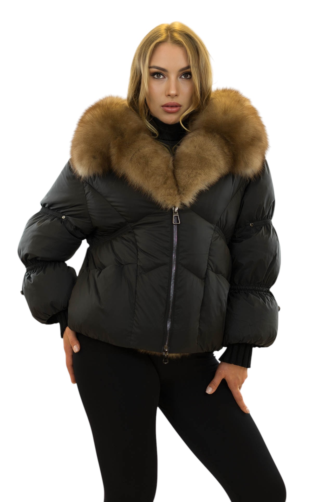 Winterjacke mit Echtpelzkragen Lea Damen
