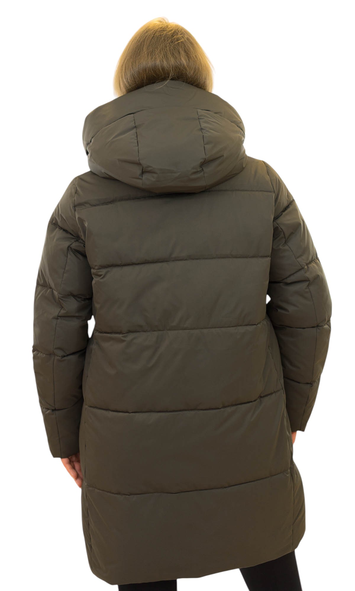 Winterjacke Ayla Damen lang schokobraun wattiert & warm