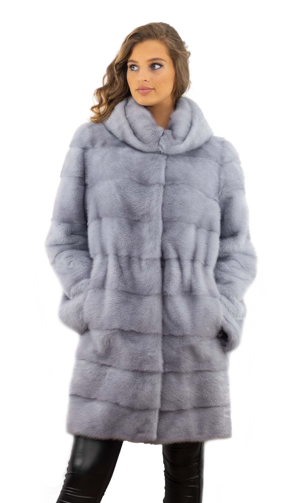Echtfell Jacke aus Nerz Echtpelz Jacke Echtfelljacke Echtpelzjacke