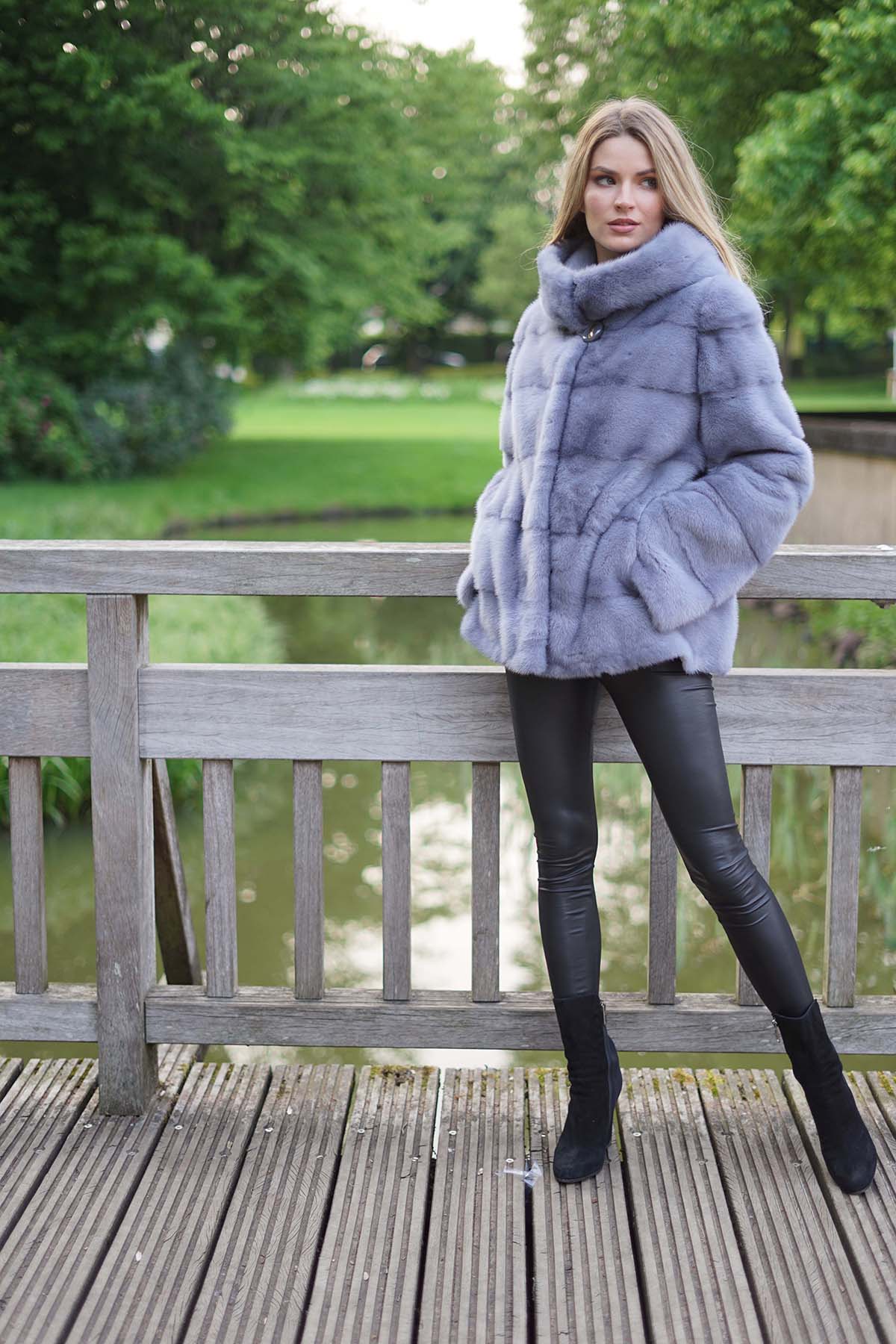 Pelzjacke Pelz Pelz Mantel Pelzmantel Felljacke Echtpelz Jacke