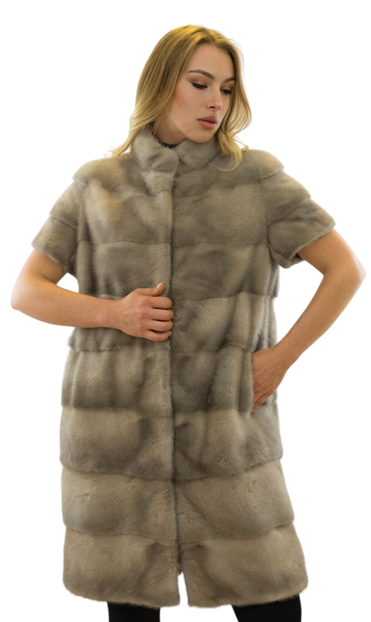 Nerzmantel, Nerzjacke, Nerzweste transformer Pelzmantel Pelzweste
