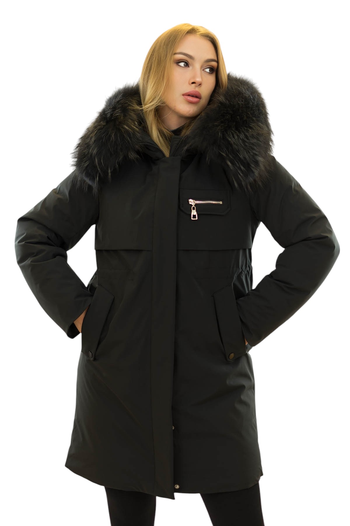 Damenparka mit Echtpelz Damen Winterjacke Dagny