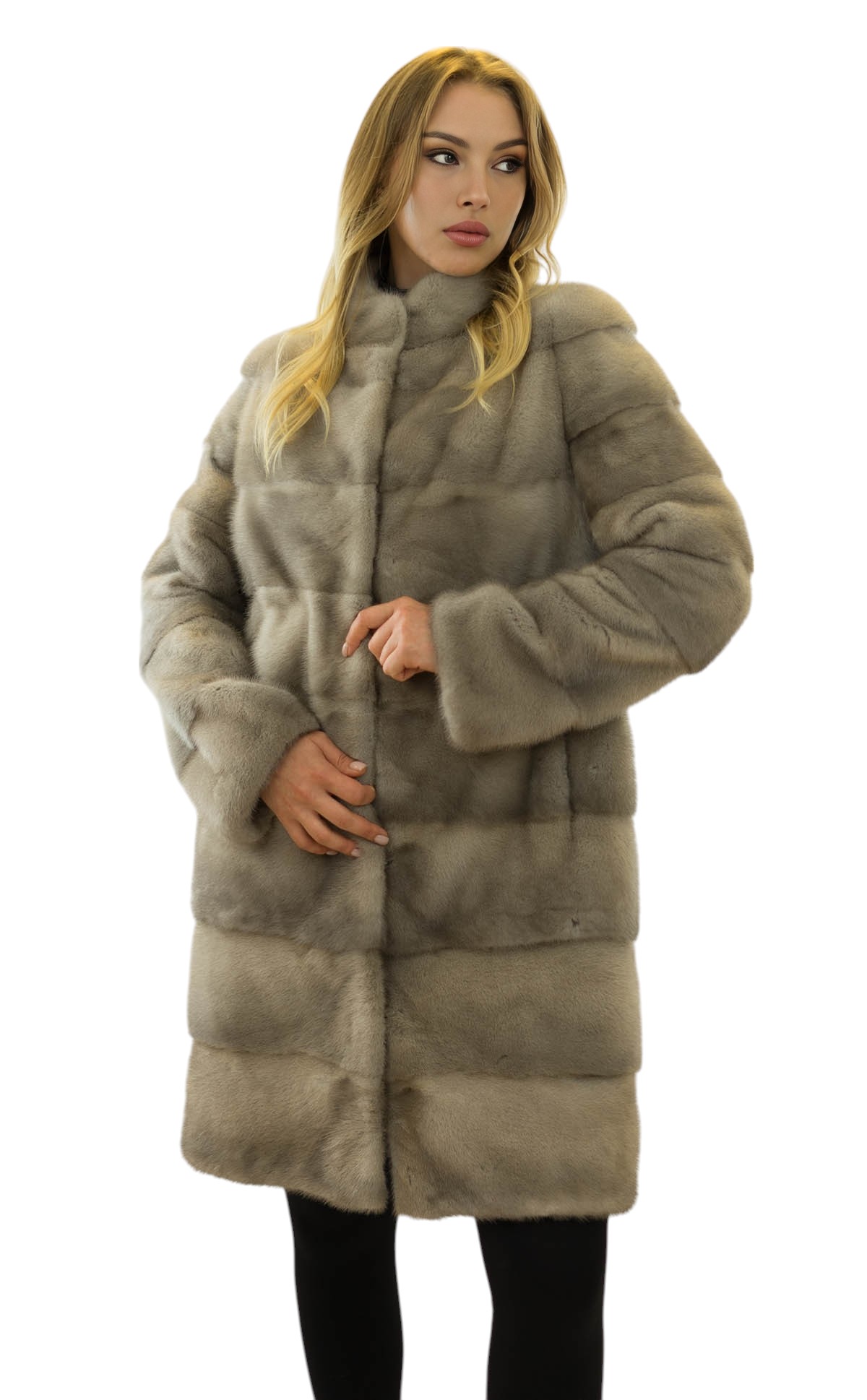 3 in 1 Nezrmantel wandelbar zur Nerzweste Nerzjacke