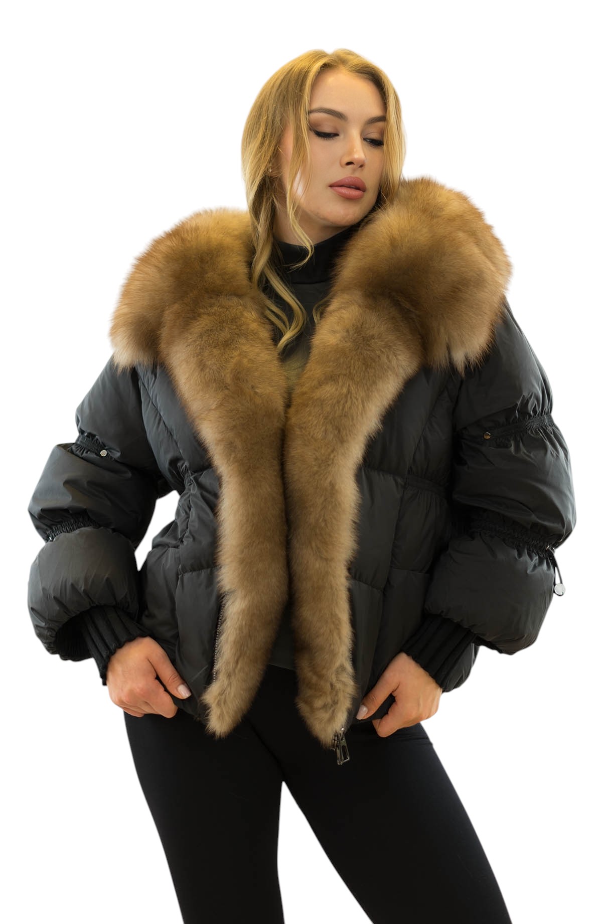 Daunenjacke Lea Damenjacke mit Echtfell