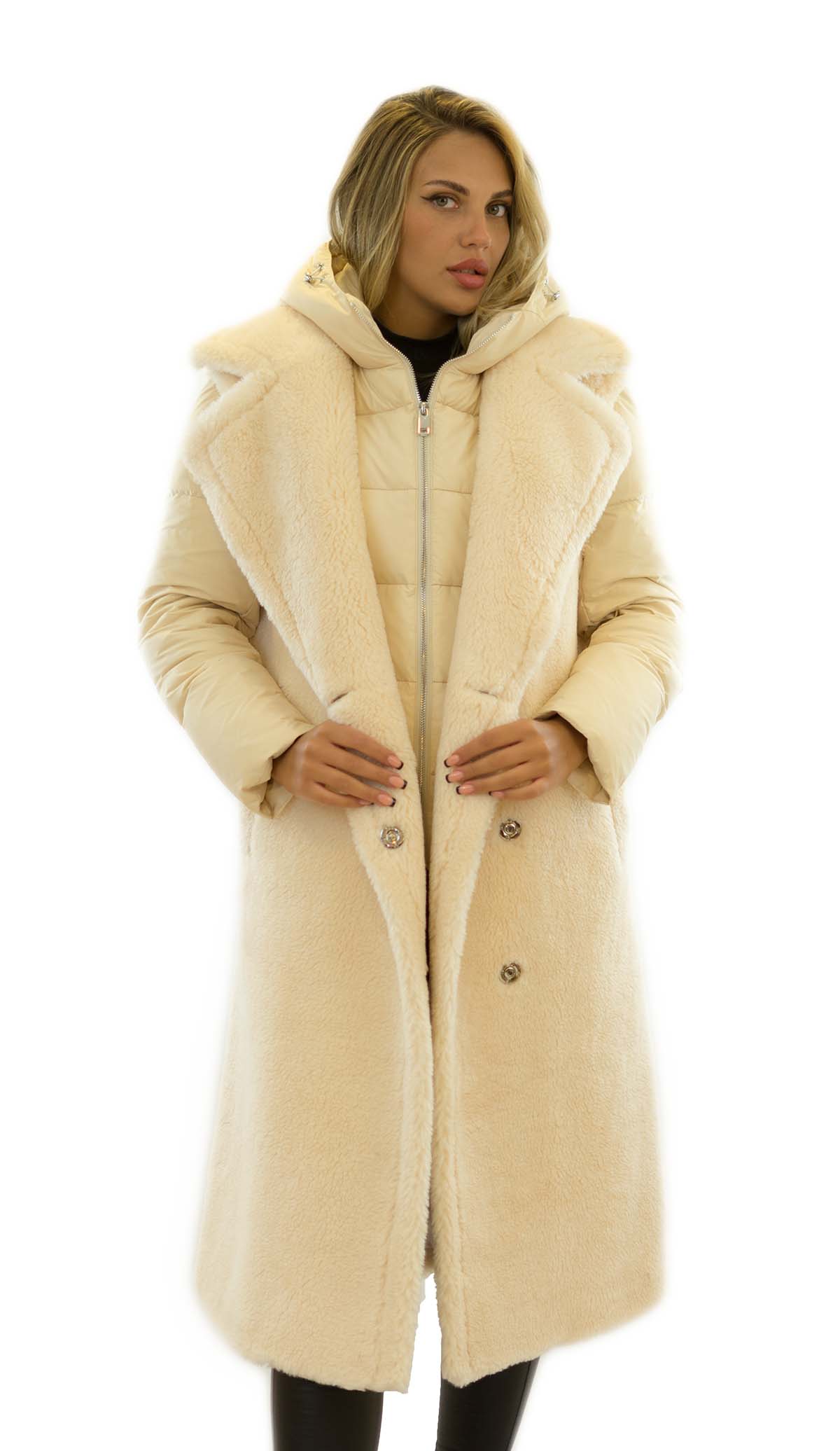 Mantel aus Wolle Daunenmantel Puffercoat Woolcoat