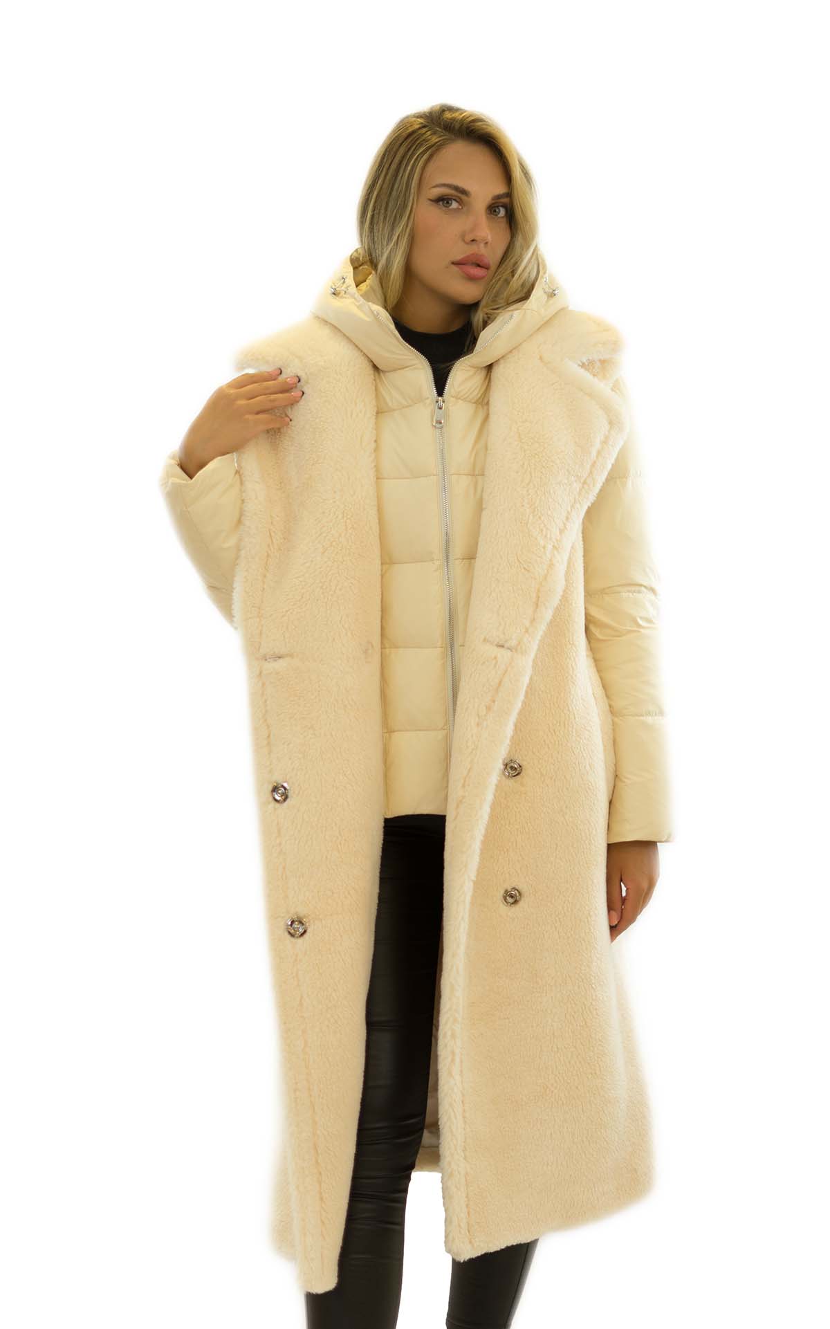 Mantel aus Wolle Daunenmantel Puffercoat Woolcoat