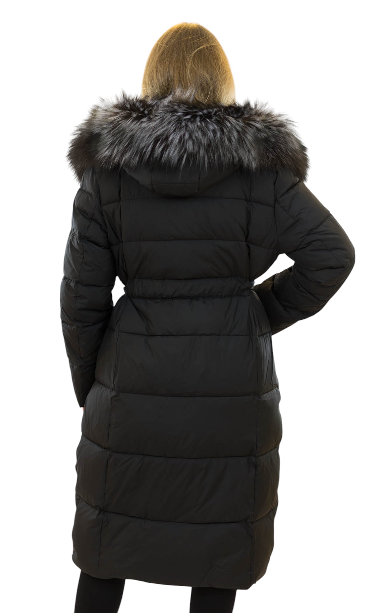 Mantel mit Echtfell Damen Wintermode Pelzchen