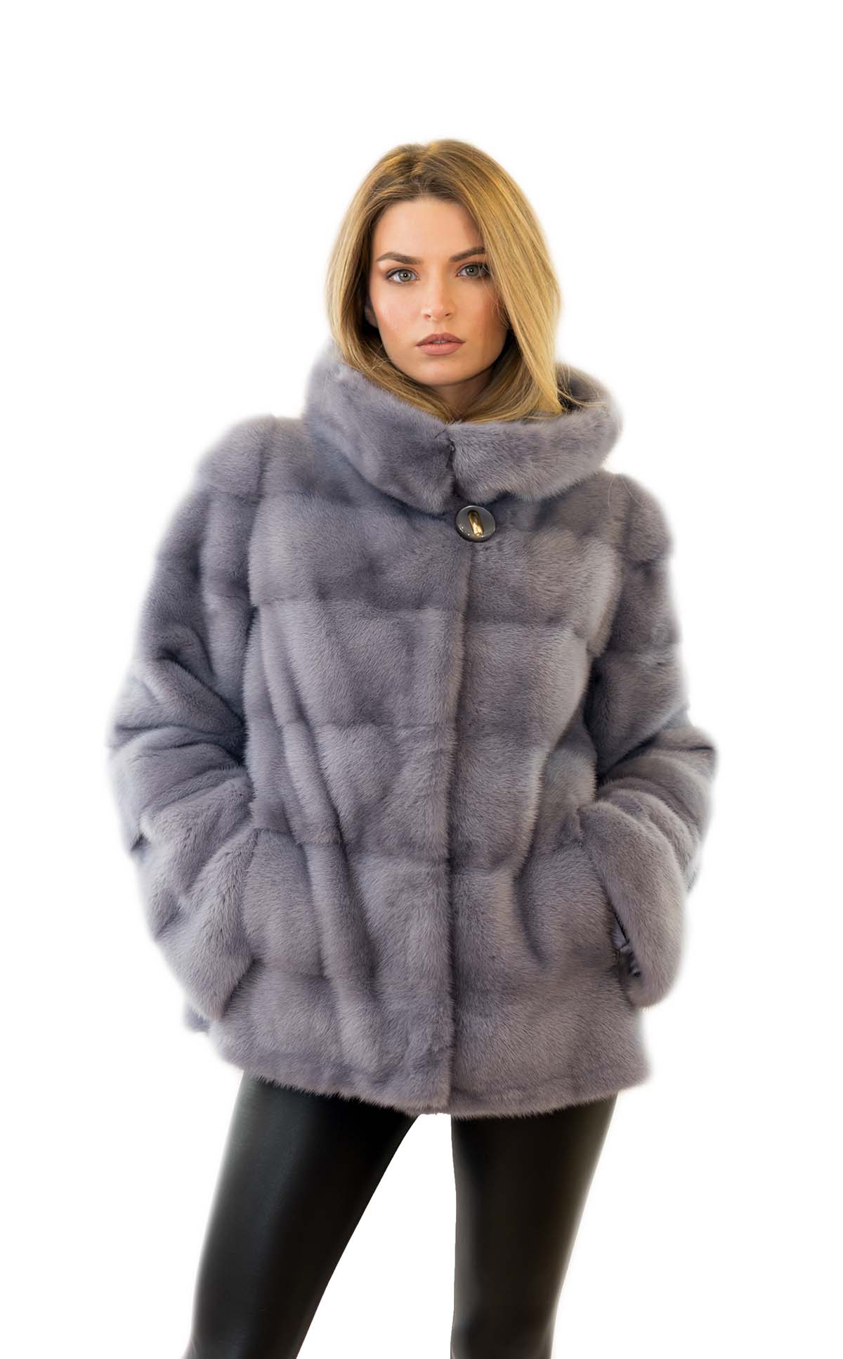 Echtfell Jacke aus Nerz Echtfelljacke Nerzjacke Echtpelzjacke Echtpelz Jacke mit Fell