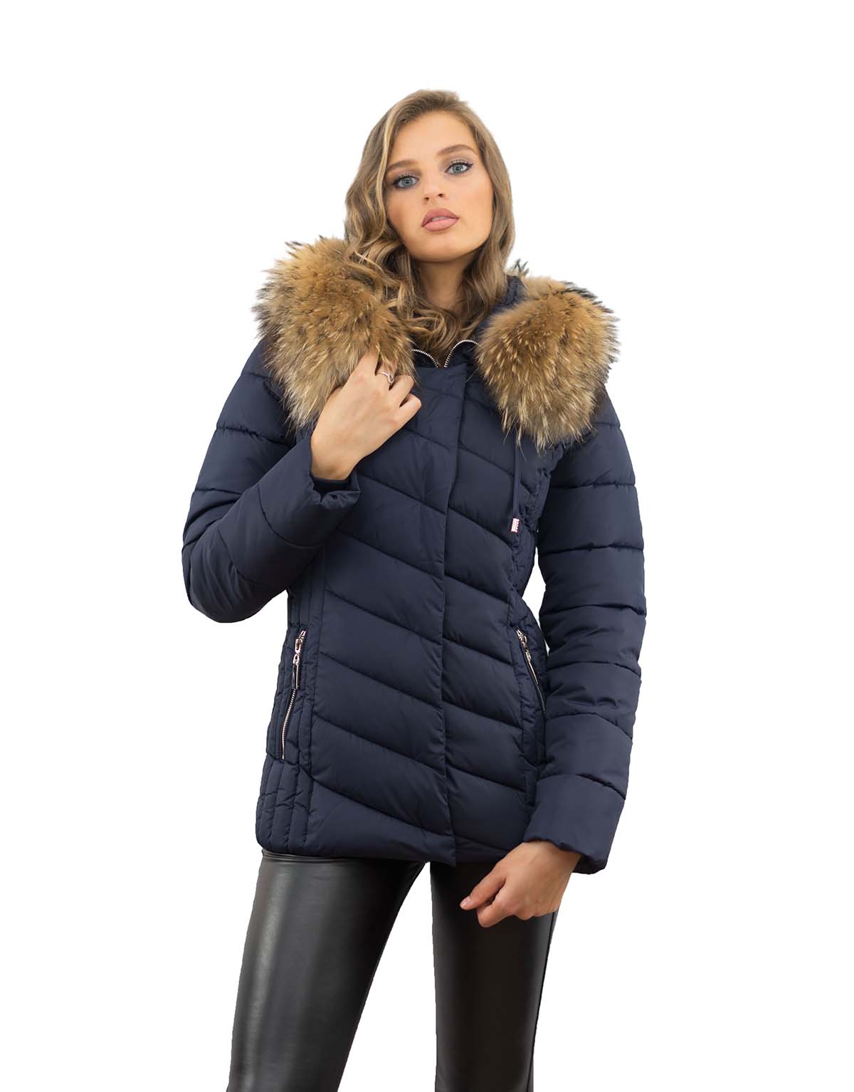 Winterparka mit Fellkapuze Finnraccoon  Echtpelz