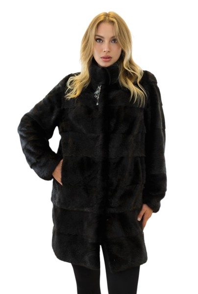 Echtfelljacke aus Nerz elgenante Pelzjacke