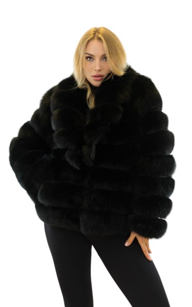 Kurze Fuchsjacke Echtfelljacke aus Fuchs