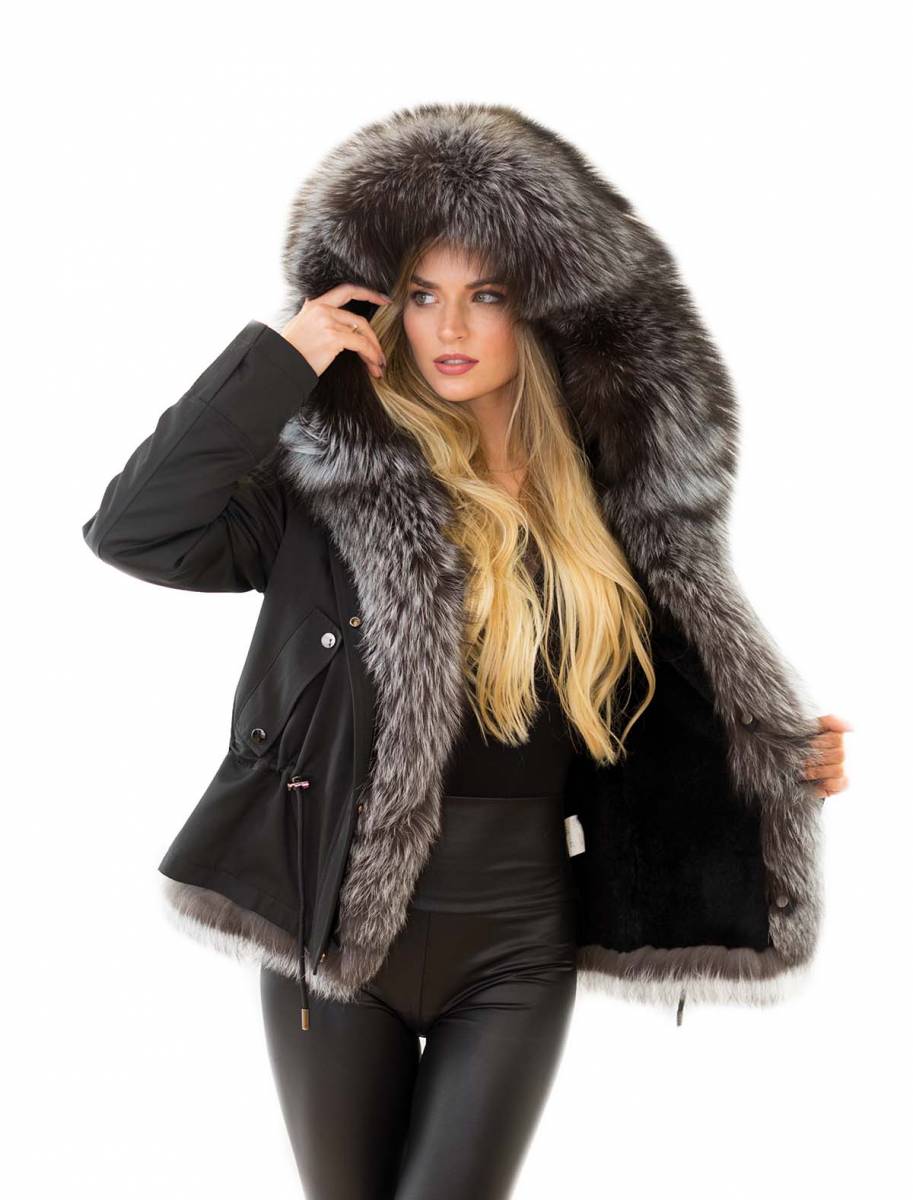 Parka Mit Echtfell Damen