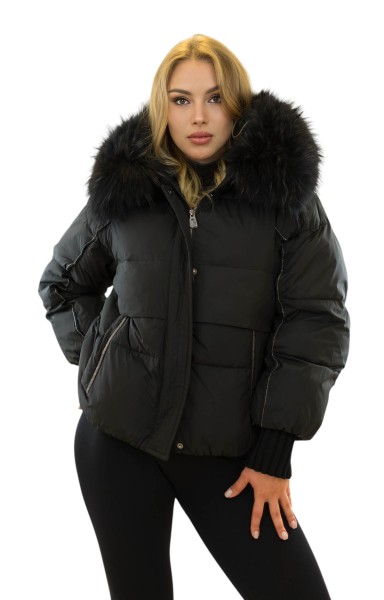Winterjacke Damen mit Echtpelzkragen Modell Lili