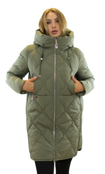 Gefütterte Warme Damen Winterjacke Lina für kalte Tage in Steppoptik